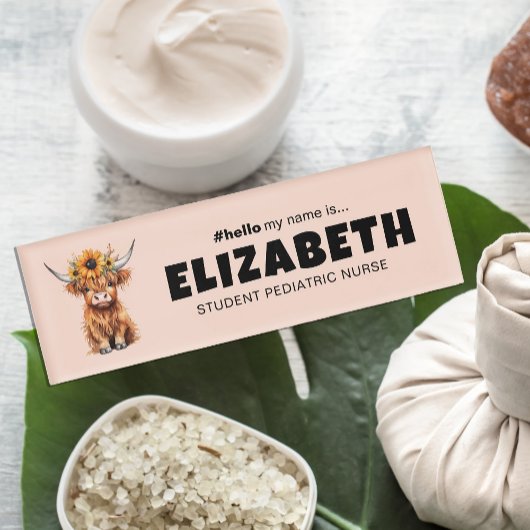 Gepersonaliseerd Hallo Mijn naam is Schattigee Koe Naambadge