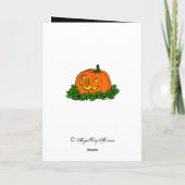 Gepersonaliseerd  Halloween Art Wenskaart Kaart (Achterkant)