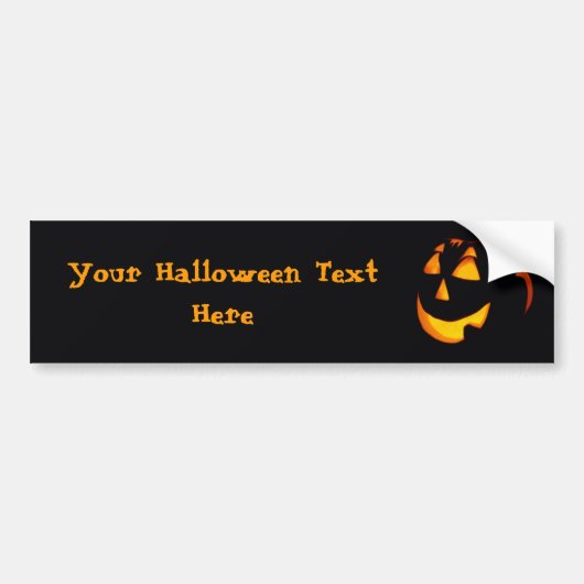 Gepersonaliseerd Halloween Bumpersticker (Voorkant)