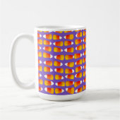 Gepersonaliseerd Halloween Crazy Candy Corn Black  Koffiemok (Links)