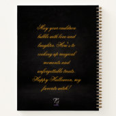 Gepersonaliseerd Halloween Gothic Witch Brew Food  Notitieboek (Achterkant)