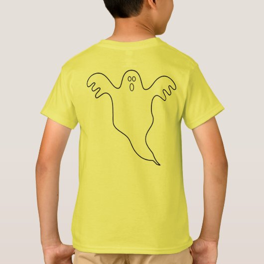 Gepersonaliseerd HALLOWEEN KOSTUUM Grappige Gag Ki T-shirt (Achterkant)