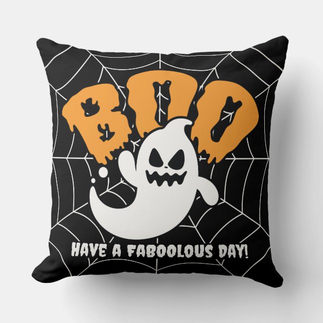 Gepersonaliseerd Halloween Sierkussen (Voorkant)