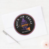 Gepersonaliseerd, Halloween Trick or treat Hocus P Ronde Sticker (Envelop)