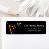 Gepersonaliseerd Halloween Wees eng Etiket (Insitu)