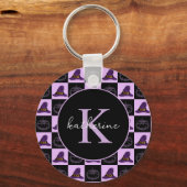 Gepersonaliseerd halloween Witch Pet Spooky Patter Sleutelhanger (Voorkant)