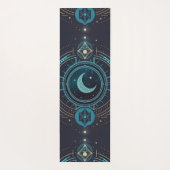 Gepersonaliseerd halve maan en sterretjes yogamat (Achterkant)