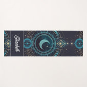 Gepersonaliseerd halve maan en sterretjes yogamat (Voorkant (horizontaal))