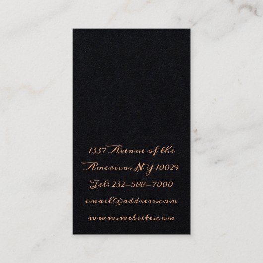 Gepersonaliseerd hamerafbeelding visitekaartje (Achterkant)