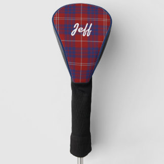 Gepersonaliseerd Hamilton Tartan Plaid Driver Hoes Golfheadcover