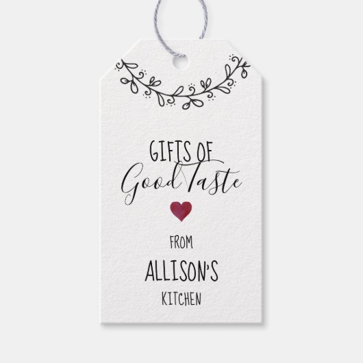 Gepersonaliseerd handboek met briefterde Homemade  Cadeaulabel (Voorkant)