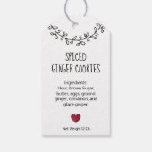 Gepersonaliseerd handboek met briefterde Homemade  Cadeaulabel (Achterkant)