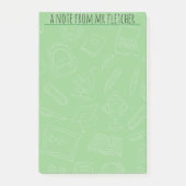 Gepersonaliseerd handboek voor schoolbenodigdheden post-it® notes (Voorkant)