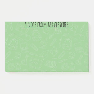 Gepersonaliseerd handboek voor schoolbenodigdheden post-it® notes