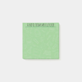 Gepersonaliseerd handboek voor schoolbenodigdheden post-it® notes