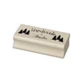 Gepersonaliseerd Handgemaakt door Kerstboom Rubberstempel (Stempel)