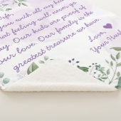 Gepersonaliseerd handgeschreven brief liefdesboods sherpa deken (3/4)