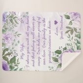 Gepersonaliseerd handgeschreven brief liefdesboods sherpa deken (Voorkant (horizontaal))