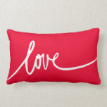 Gepersonaliseerd handgeschreven Sierkussen van de Kussen<br><div class="desc">Het woord Liefde in mooi script geschreven. Decoreer je thuis met deze gedurfde, slordige blik. De handgeschreven stijl is op trend en kromme. Personaliseer je aan de keerzijde!</div>