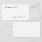 Gepersonaliseerd handschrift Manuscript Modern Een Visitekaartje (Voorkant / Achterkant)