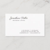 Gepersonaliseerd handschrift Manuscript Modern Een Visitekaartje (Voorkant)