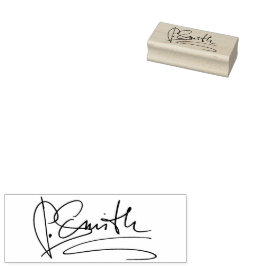 Gepersonaliseerd handtekening rubberstempel