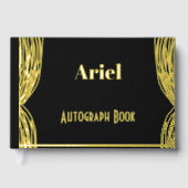 Gepersonaliseerd handtekeningenboek gastenboek (Voorkant)