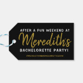 Gepersonaliseerd Hangover Helper Bachelorette Gift Cadeaulabel (Achterkant Horizontaal)