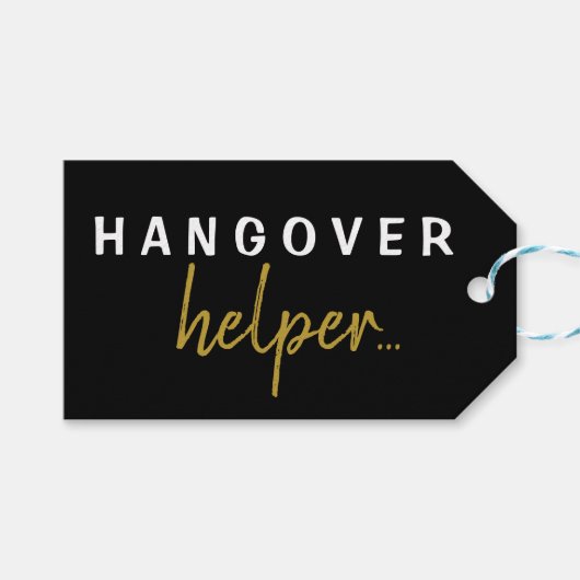 Gepersonaliseerd Hangover Helper Bachelorette Gift Cadeaulabel (Voorkant (Horizontaal))