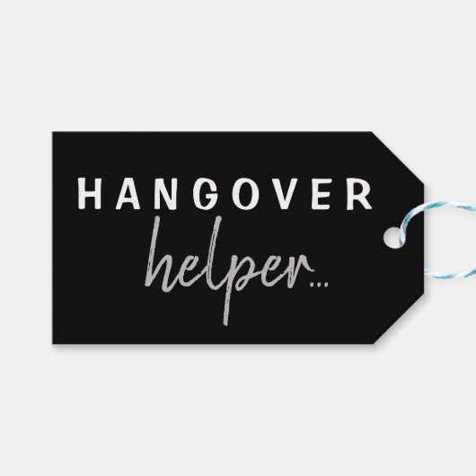 Gepersonaliseerd Hangover Helper Bachelorette Gift Cadeaulabel (Voorkant (Horizontaal))
