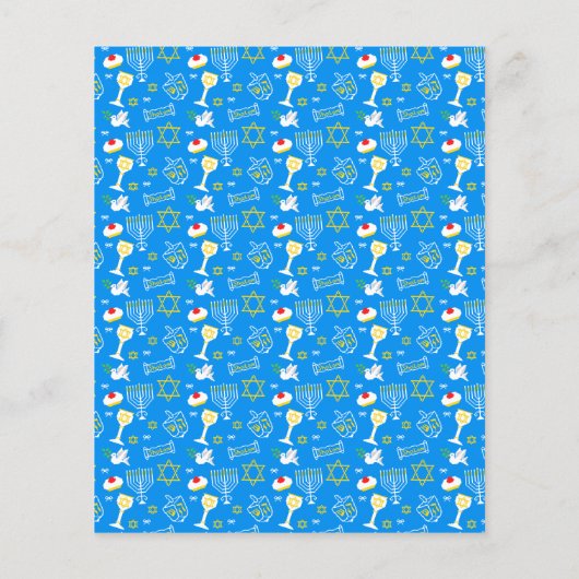 Gepersonaliseerd Hanukkah Pattern (Achterkant)