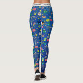 Gepersonaliseerd Hanukkah Pattern Leggings (Achterkant)