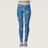 Gepersonaliseerd Hanukkah Pattern Leggings (Voorkant)