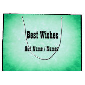 Gepersonaliseerd Happy 105th Birthday-ontwerp Groot Cadeauzakje (Achterkant)