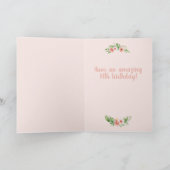 Gepersonaliseerd Happy 14th Birthday Cute Sloth Gi Kaart (Binnen)