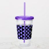 Gepersonaliseerd Happy Birthday Black Paars Acryl Drinkbeker (Rechts)