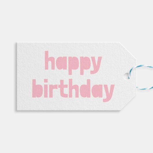 Gepersonaliseerd Happy Birthday Gift label Cadeaulabel