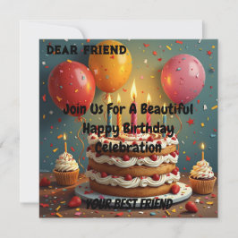 Gepersonaliseerd Happy Birthday Jubileum Kaart