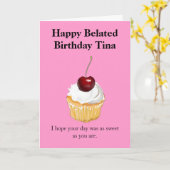 Gepersonaliseerd Happy Birthday-kaart Kaart (Gele Bloem)