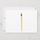 Gepersonaliseerd Happy Birthday Paintborstelontwer Kaart (Achterkant)