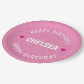 GEPERSONALISEERD HAPPY BIRTHDAY PAPIEREN BORDJE (Gekanteld)