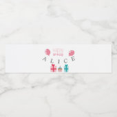 Gepersonaliseerd Happy Birthday Waterfles Etiket (Enkel label)