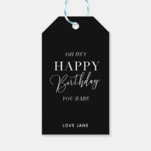Gepersonaliseerd "Happy Birthday, You Babe" cadeau