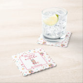 Gepersonaliseerd Happy Easter 4-inch gebrand Kartonnen Onderzetters (Insitu)