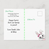 Gepersonaliseerd Happy Easter Briefkaart (Achterkant)