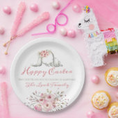 Gepersonaliseerd Happy Easter Party-diner Papieren Bordje (Feest)