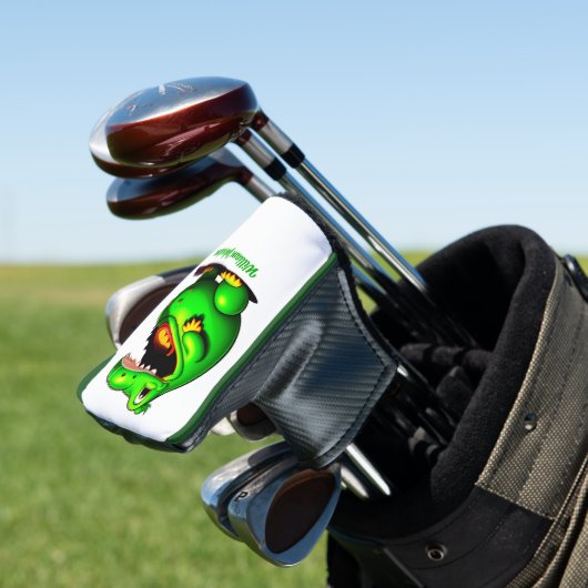 Gepersonaliseerd Happy Gator Golf Putter Hoesje Golfheadcover (Insitu)