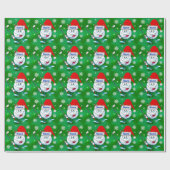 Gepersonaliseerd Happy Golf kerstwrapping papier (Vlak)