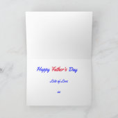 Gepersonaliseerd Happy Vaderdag Stropdas Kaart (Binnen)