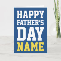 Gepersonaliseerd Happy Vaderdag Wenskaart